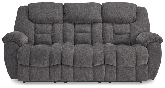 Foreside - Reclining Sofa - Fabric - Charcoal