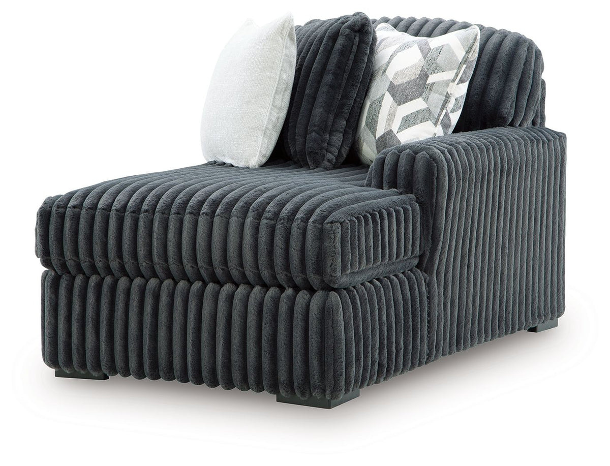 Midnight-Madness - RAF Corner Chaise - Gunmetal
