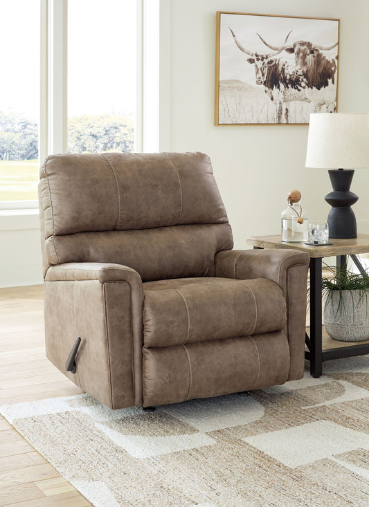 Navi - Rocker Recliner - Faux Leather - Fossil