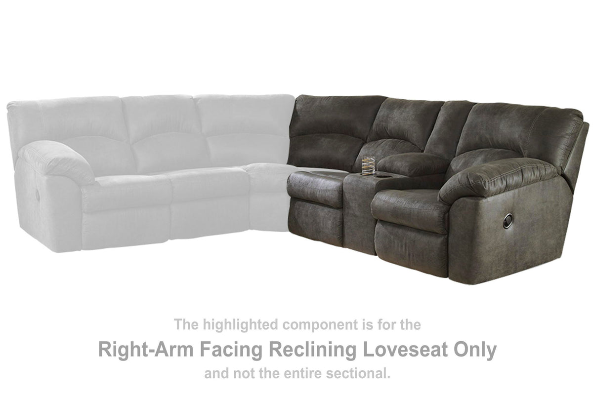 Tambo - RAF REC Loveseat w/Console - Pewter