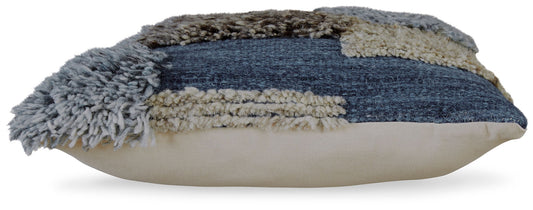 Gibbend - Pillow (Set of 4) - Blue / Gray / White