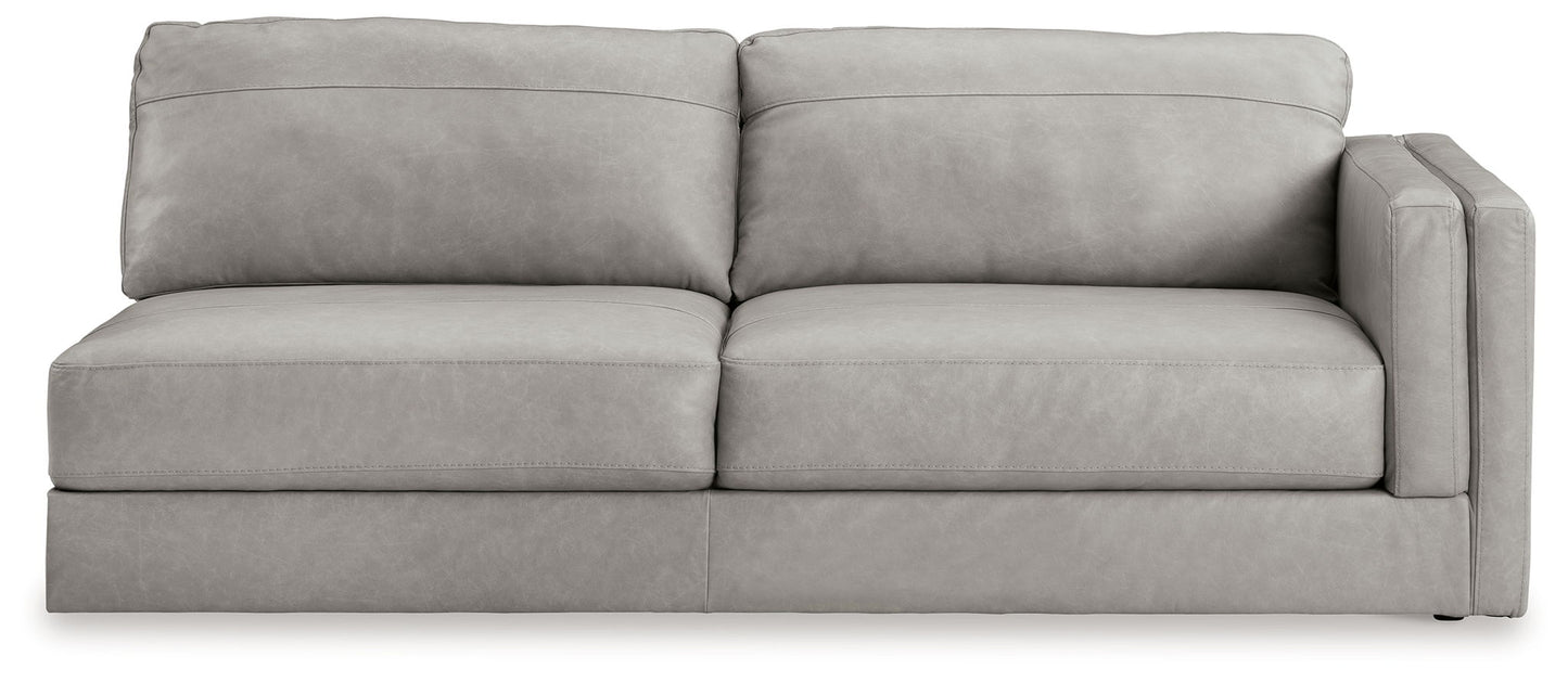 Amiata - Raf Sofa - Leather Match - Glacier