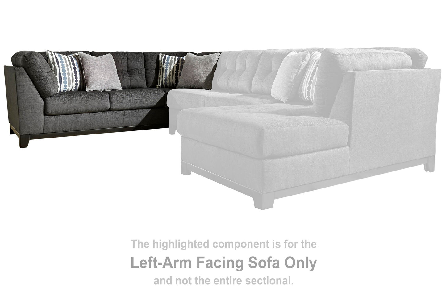Reidshire - LAF Sofa - Steel