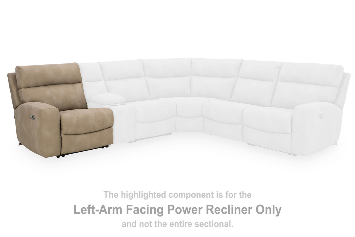 Next-Gen Durapella - LAF Zero Wall Power Recliner - Sand - Faux Leather