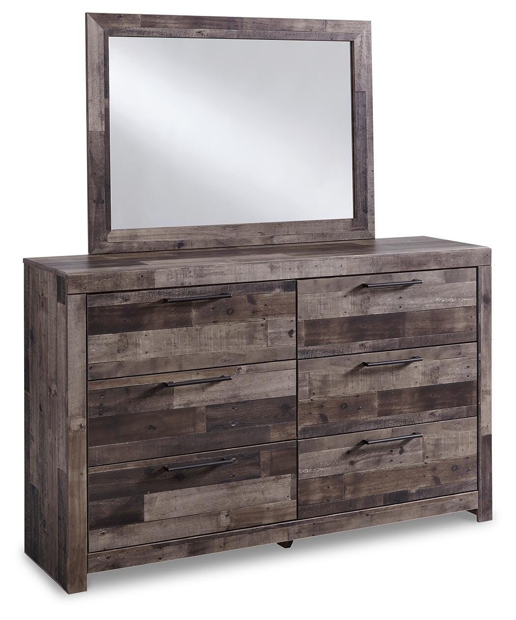 Derekson - Dresser, Mirror - Multi Gray - Wood