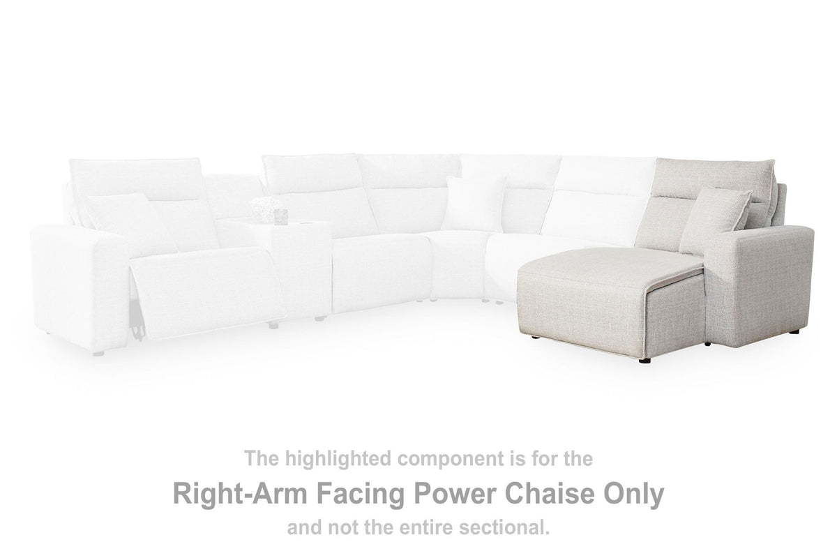 Modmax II - RAF Press Back Power Chaise - Stone - Next-Gen Nuvella