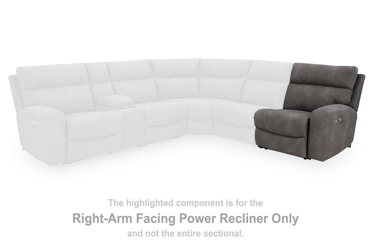 Next-Gen Durapella - RAF Zero Wall Power Recliner - Slate - Faux Leather