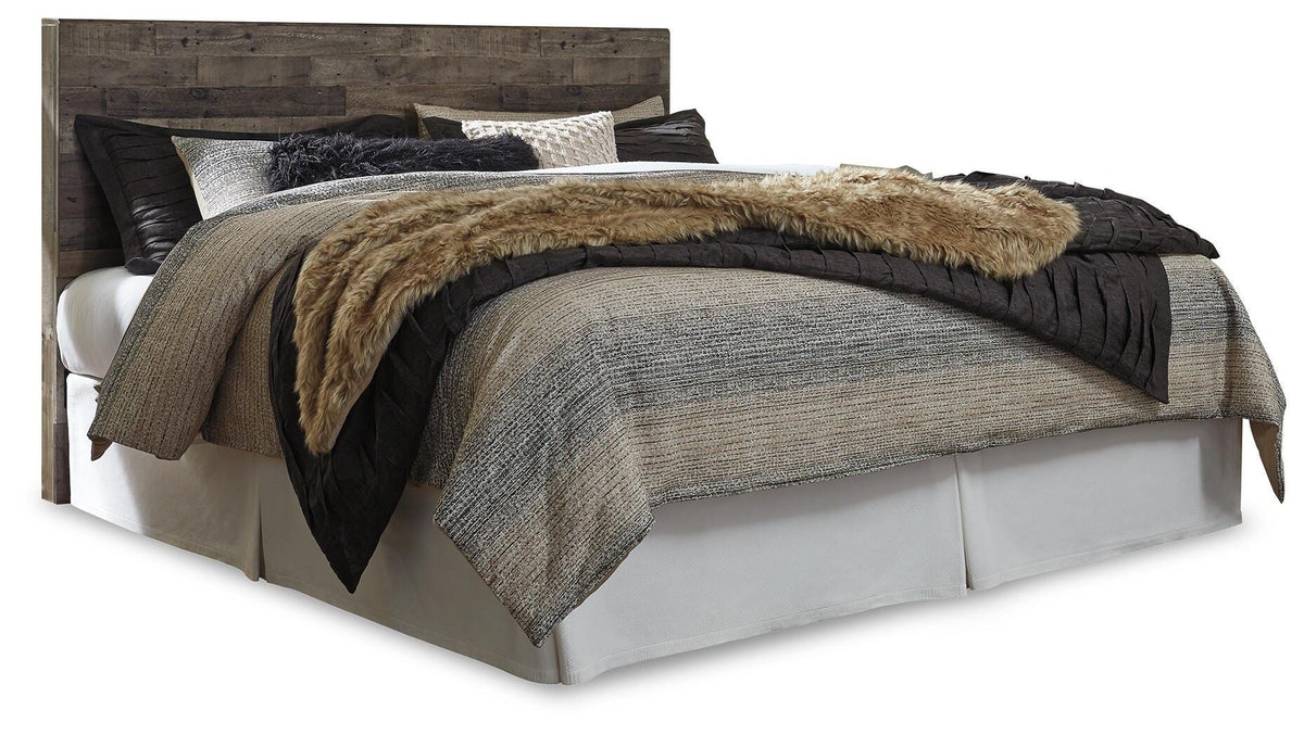 Derekson - King Panel Headboard - Multi Gray - Wood