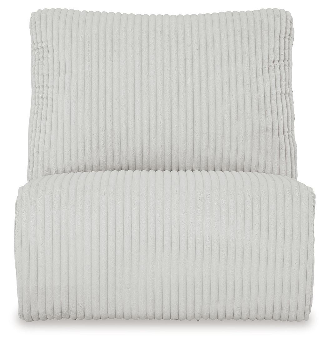 Top Tier - Armless Chair - Fabric - Alloy