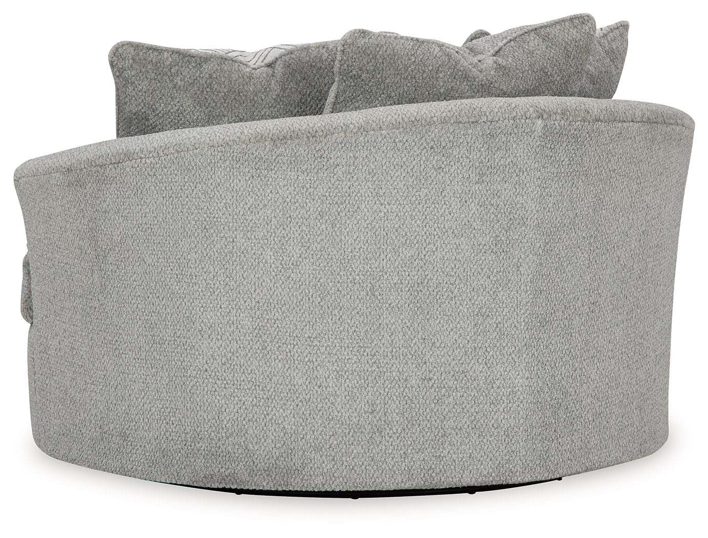 Casselbury - Oversized Swivel Accent Chair - Fabric - Cement