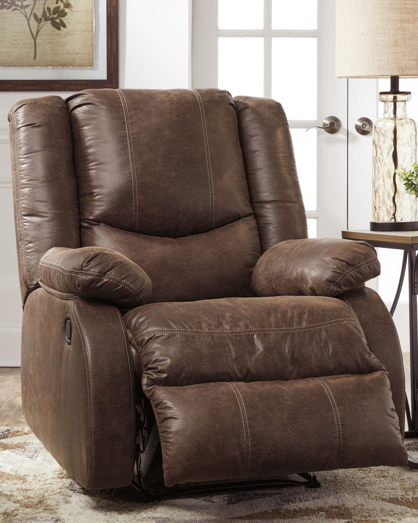 Bladewood - Zero Wall Recliner - Faux Leather - Coffee