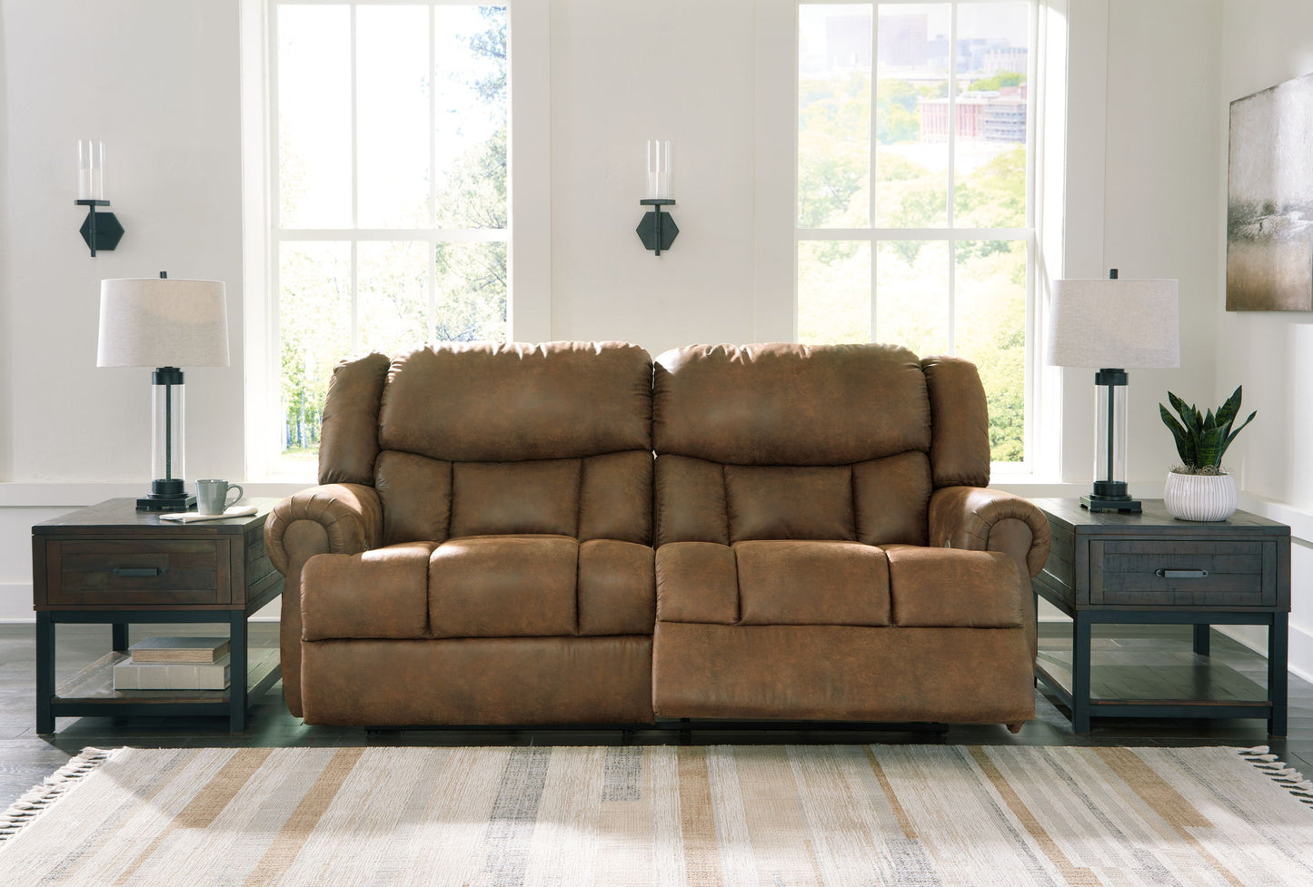 Boothbay - 2 Seat Power Reclining Sofa - Auburn