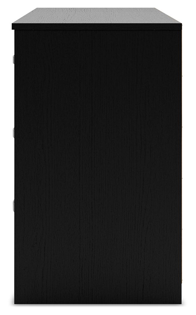 Finch - Six Drawer Dresser - Black