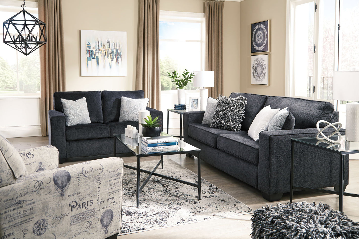 Altari - Queen Sofa Sleeper - Fabric - Slate