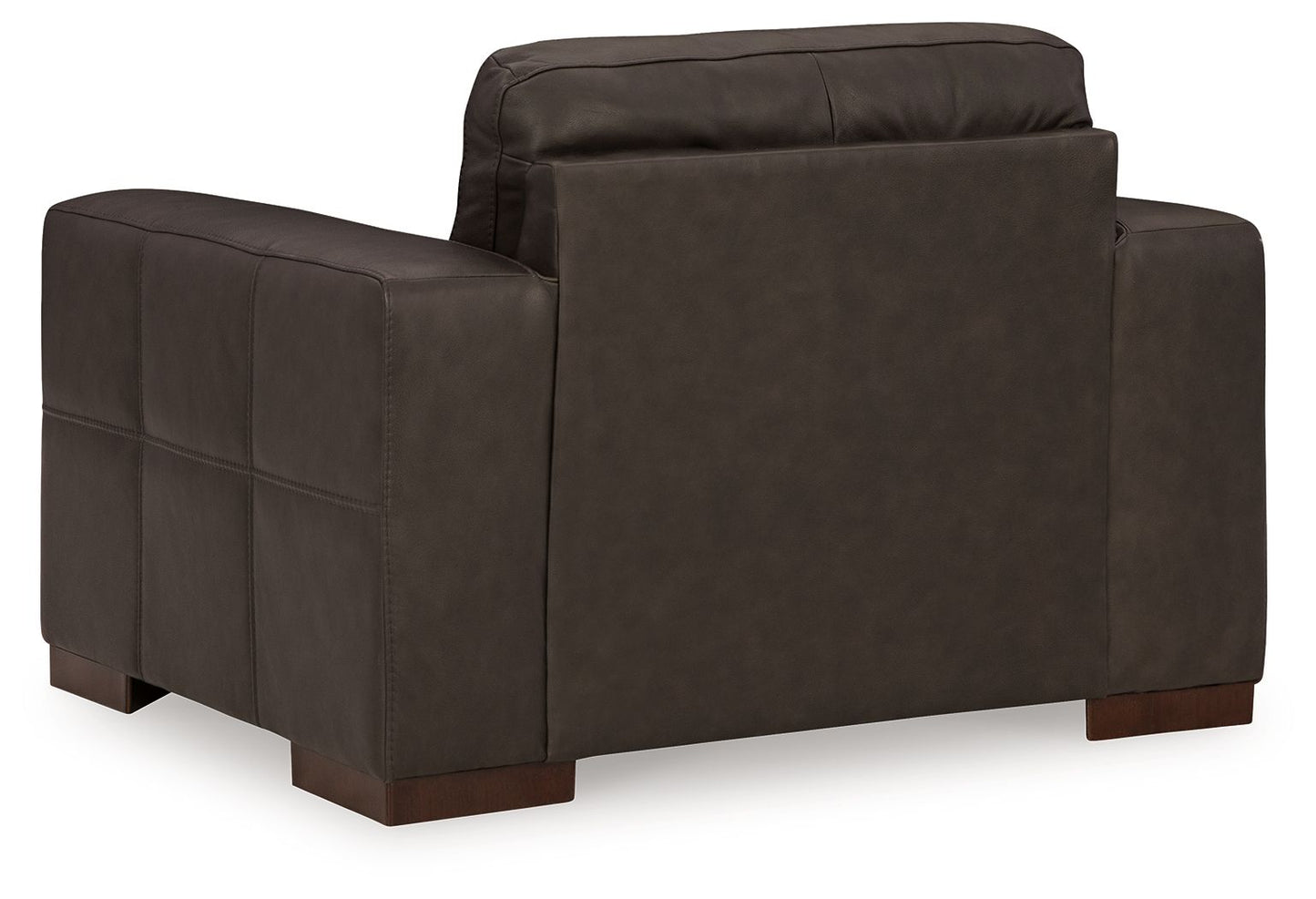 Luigi - Chair And A Half - Leather Match - Thunder