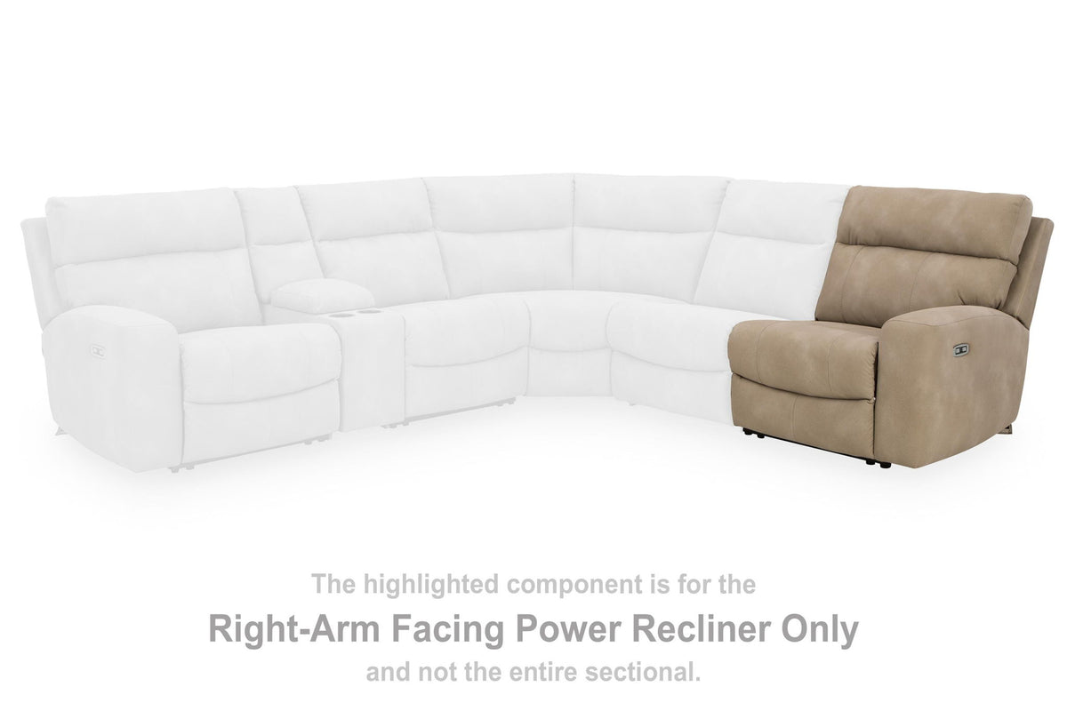 Next-Gen Durapella - RAF Zero Wall Power Recliner - Sand - Faux Leather