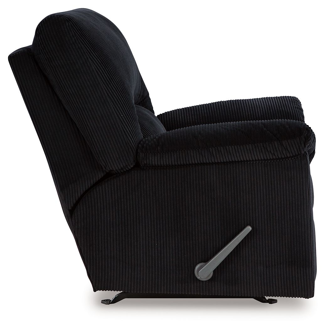 SimpleJoy - Rocker Recliner - Fabric - Onyx