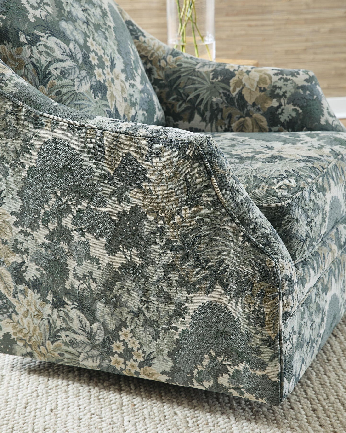 Gubbins - Swivel Accent Chair - Blue / Green / Yellow