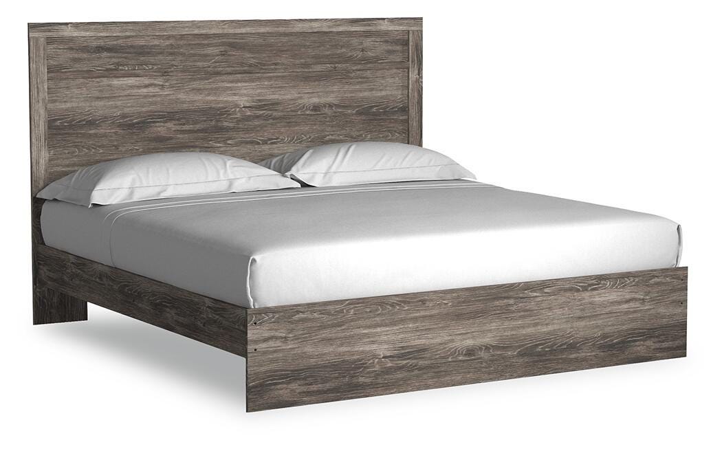 Ralinksi - King Panel Bed - Gray - Wood