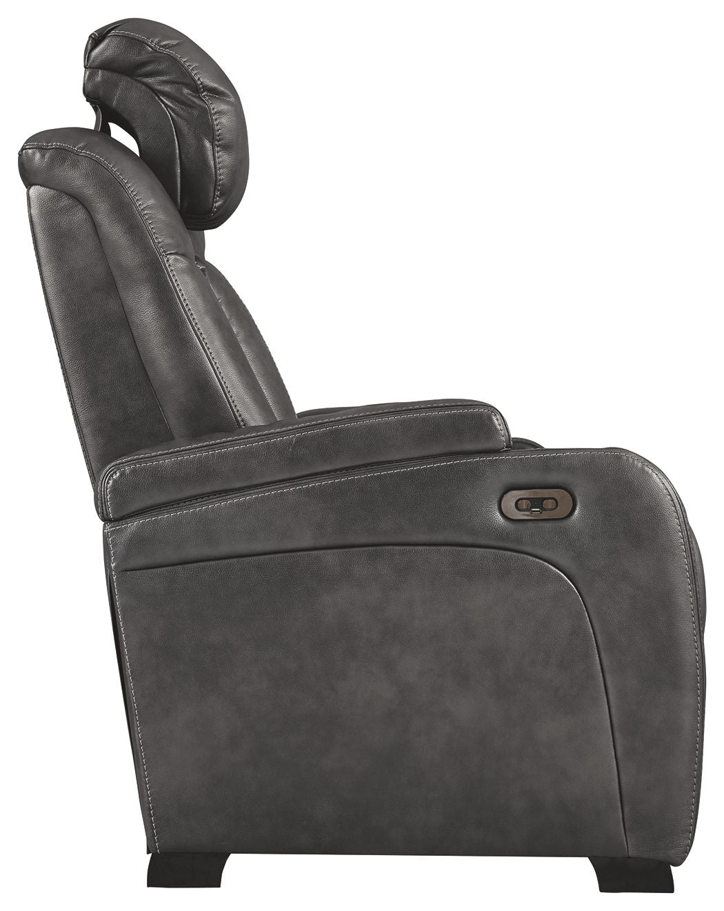 Turbulance - Pwr Rec Loveseat with Adjustable Headrest - Quarry