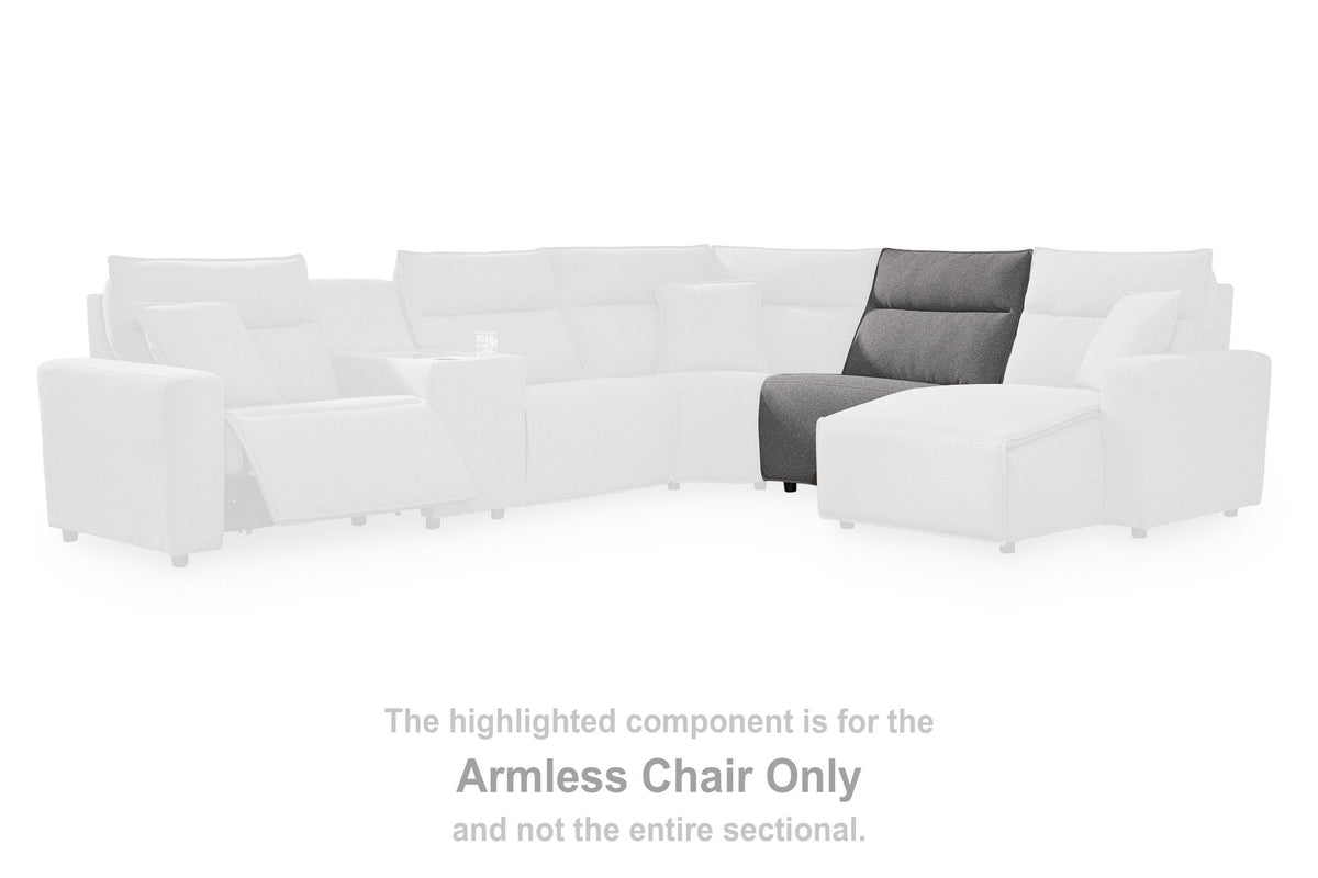 Modmax II - Armless Chair - Salt And Pepper