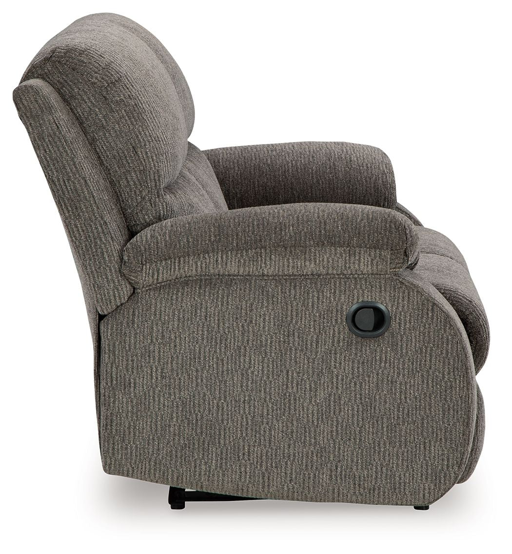 Scranto - Reclining Loveseat - Fabric - Brindle