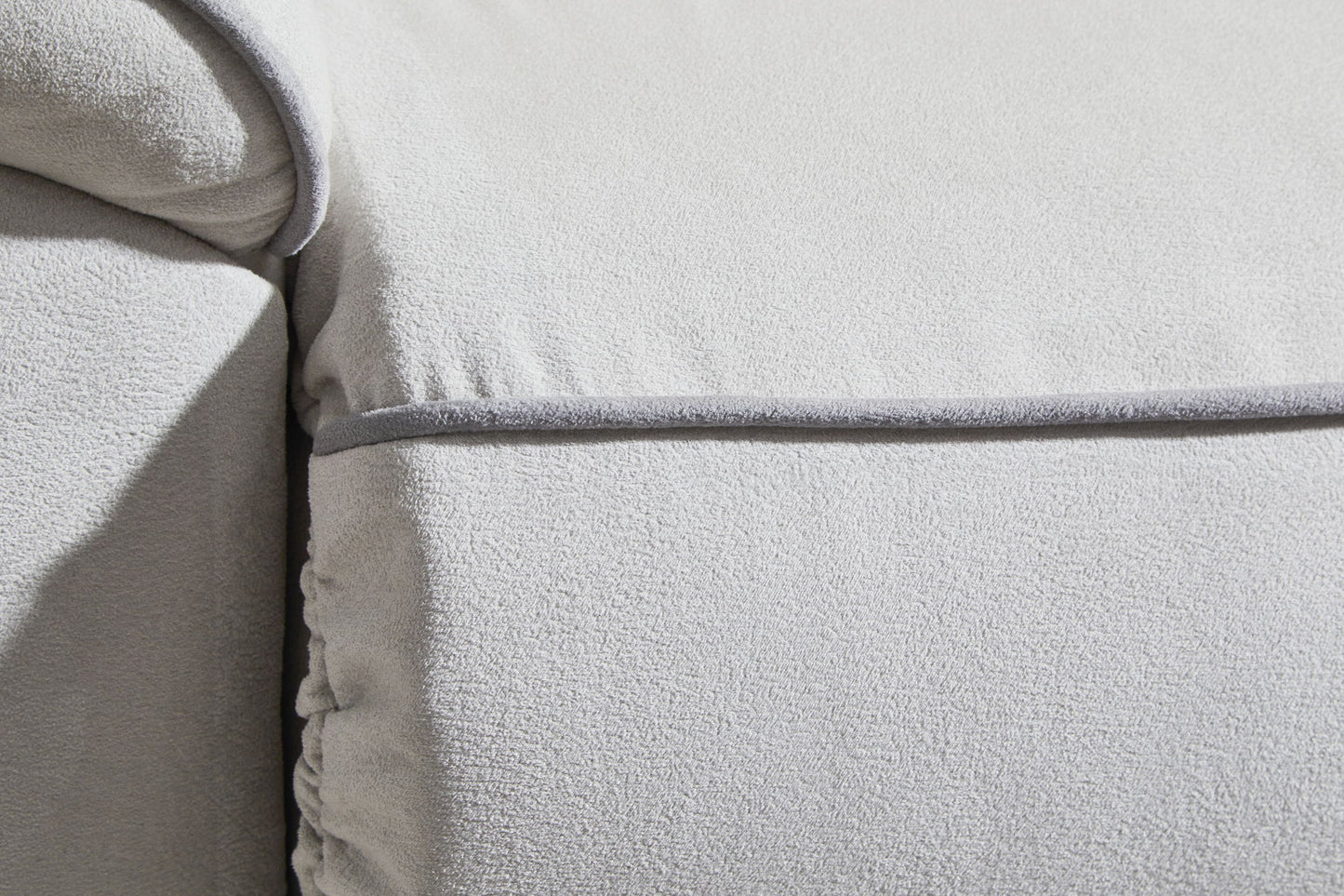 Social Pointe - Power Recliner / Adjustable Headrest - Pearl / Ash