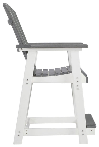 Transville - Barstool (Set of 2) - Gray / White
