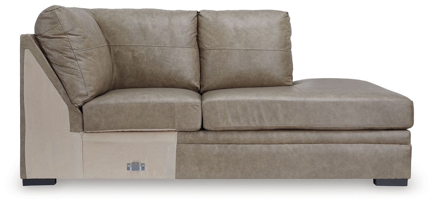 Amuleto - Raf Corner Chaise - Leather Match - Desert
