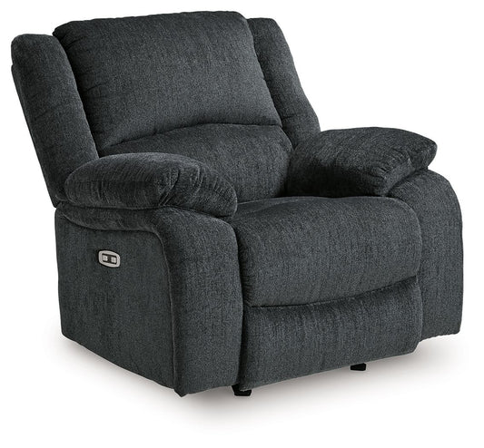Draycoll - Power Rocker Recliner - Fabric - Slate