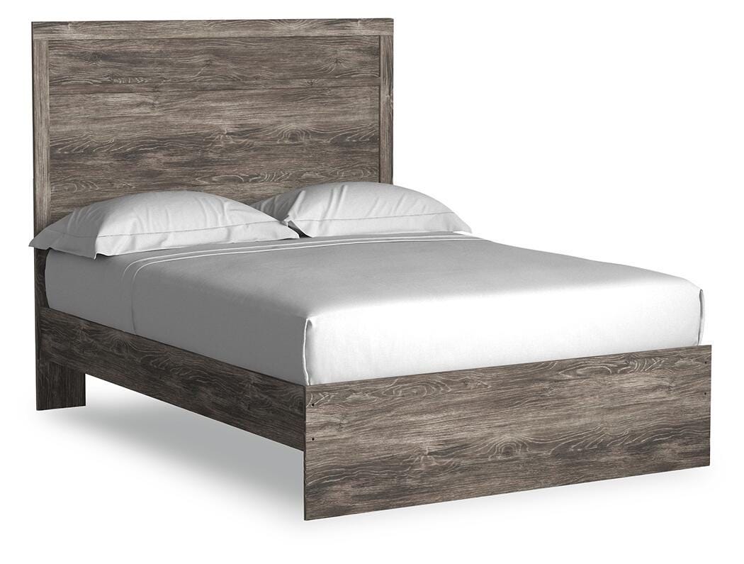 Ralinksi - Full Panel Bed - Gray - Wood
