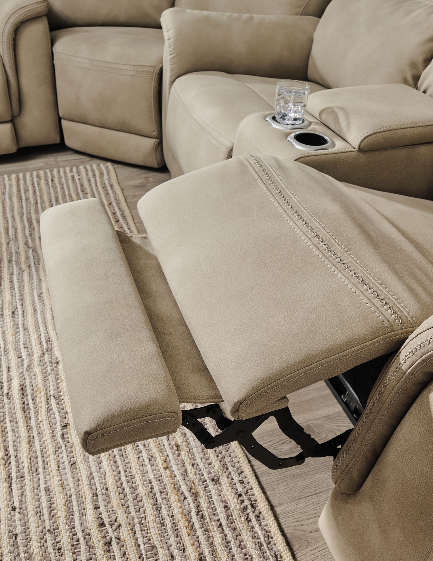 Next-Gen Durapella - 2 Seat PWR REC Sofa ADJ HDREST - Sand