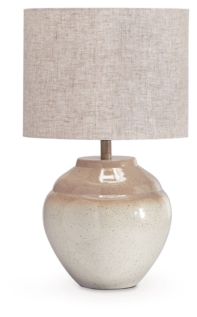 Waldish - Metal Table Lamp - Cream / Beige
