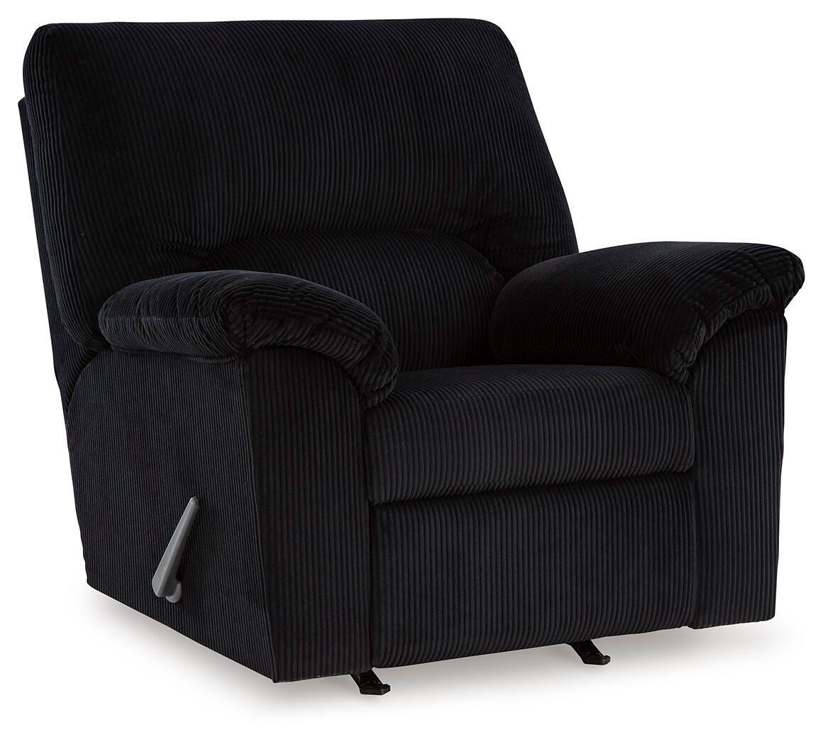 SimpleJoy - Rocker Recliner - Onyx - Fabric