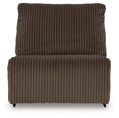 Top Tier - Armless Chair - Fabric - Chocolate