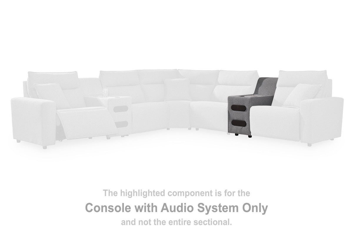 Modmax II - Console With Audio System - Salt And Pepper - Next-Gen Nuvella