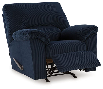 SimpleJoy - Rocker Recliner - Fabric - Navy