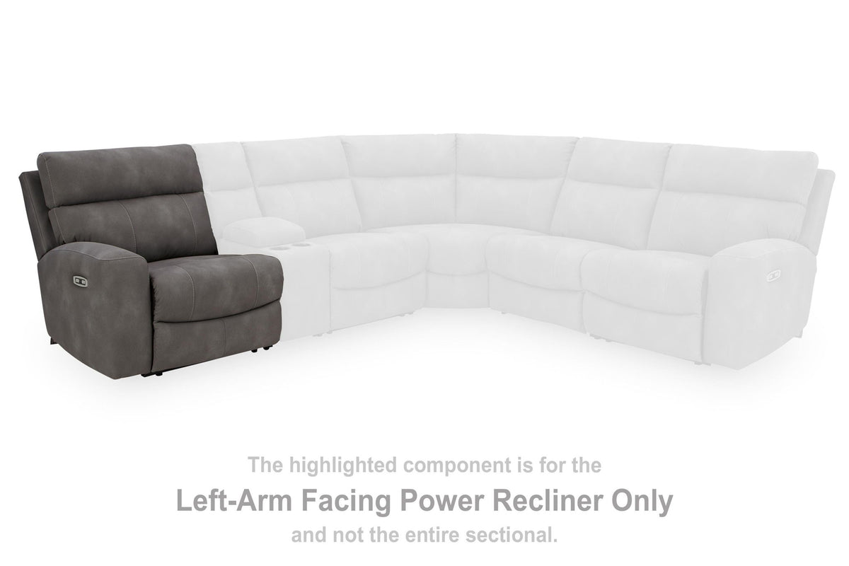 Next-Gen Durapella - LAF Zero Wall Power Recliner - Slate - Faux Leather