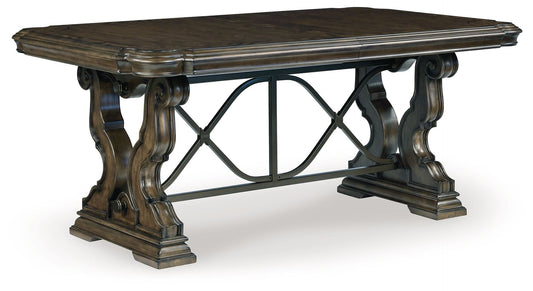 Maylee - Dining Extension Table - Dark Brown