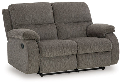Scranto - Reclining Loveseat - Fabric - Brindle