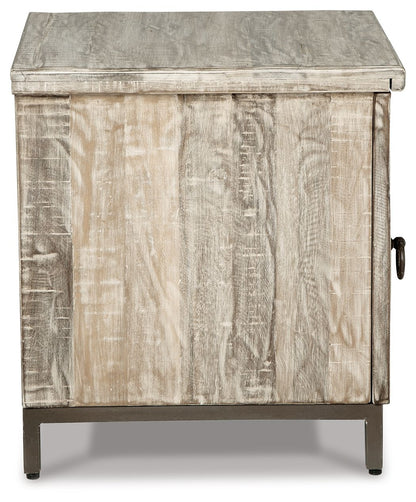 Laddford - Accent Cabinet - Shelf - Whitewash