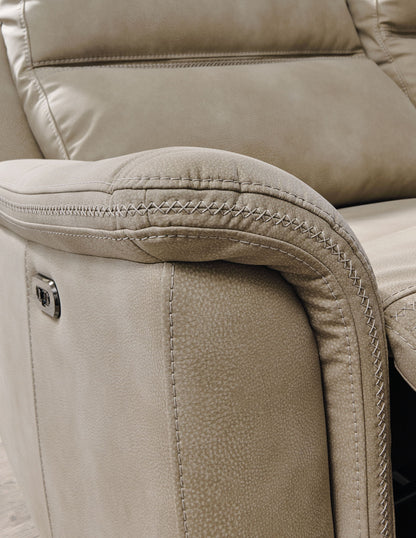 Next-Gen Durapella - 2 Seat PWR REC Sofa ADJ HDREST - Sand