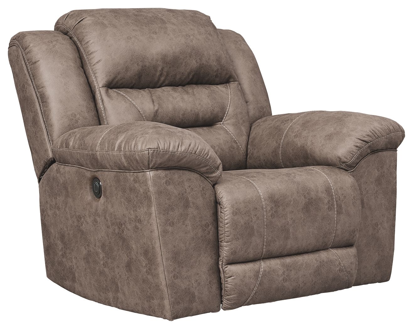 Stoneland - Power Rocker Recliner - Faux Leather - Fossil