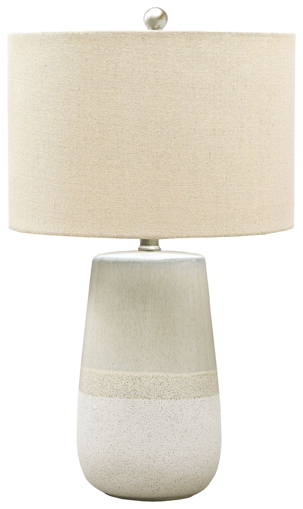 Shavon - Ceramic Table Lamp  - Beige / White
