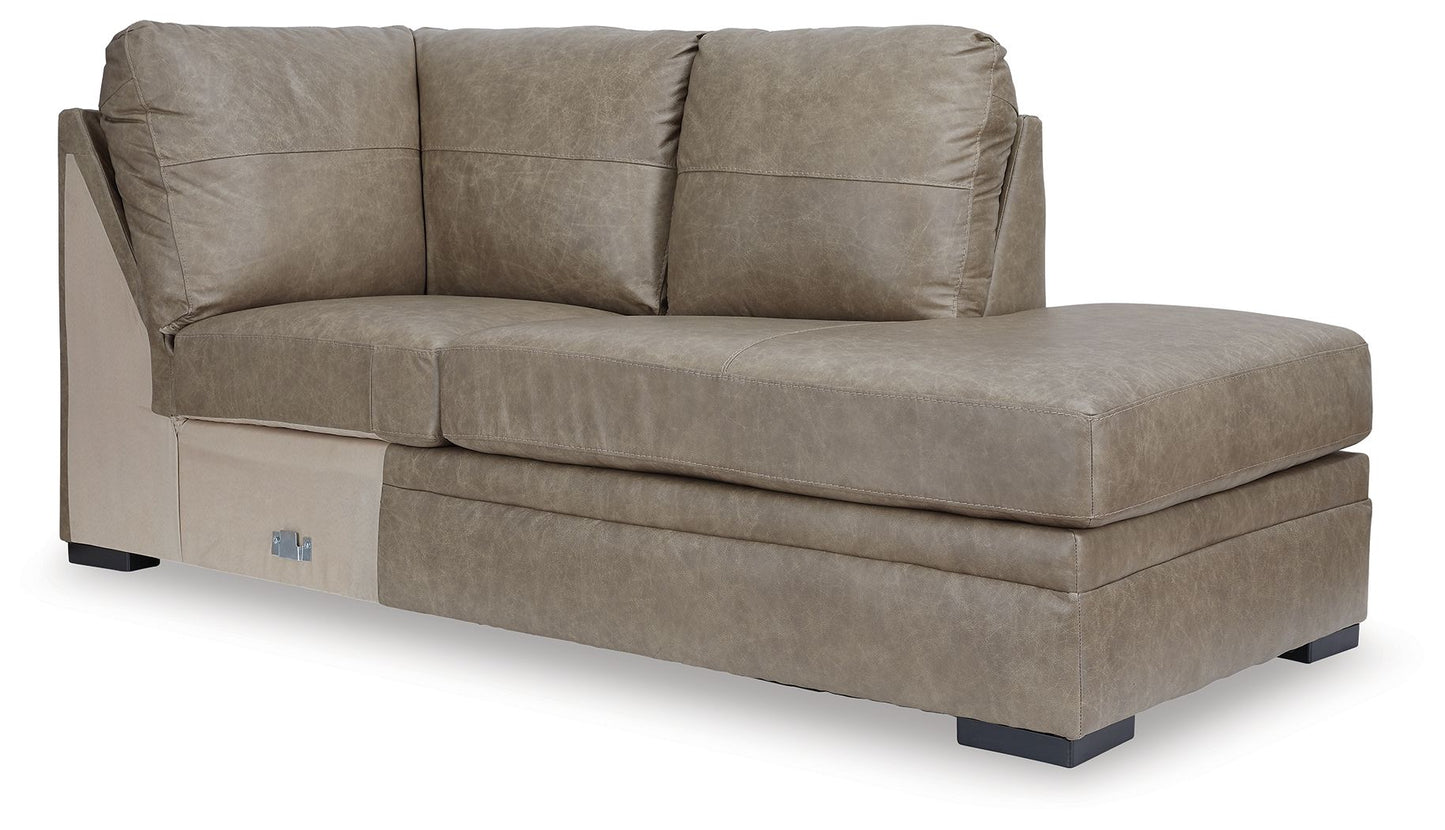 Amuleto - Raf Corner Chaise - Leather Match - Desert