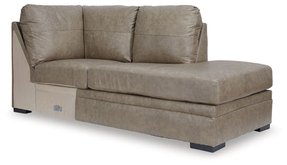 Amuleto - Raf Corner Chaise - Leather Match - Desert