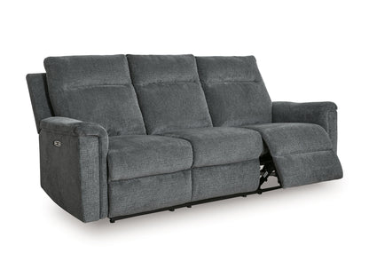 Barnsana - Power Reclining Sofa - Fabric - Gravel