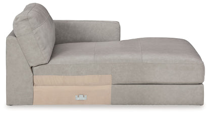 Amiata - Raf Corner Chaise - Leather Match - Glacier
