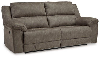 Laresview - 2 Seat Reclining Sofa - Faux Leather - Fossil