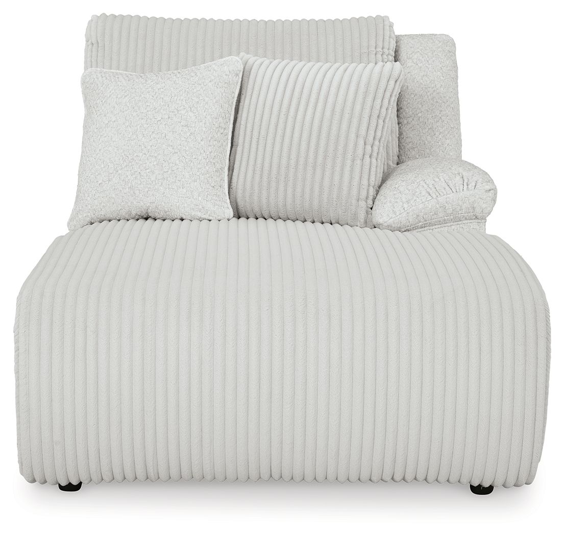 Top Tier - Raf Press Back Chaise - Fabric - Alloy